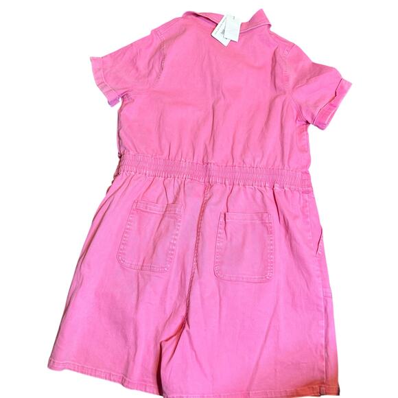 Skies Are Blue Curvy Pink Button Front Romper, Plus Size 1X, NWT - Picture 5 of 10